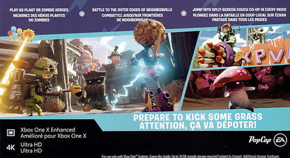 Plants vs. Zombies Battle for Neighborville Xbox One Back Cover Art