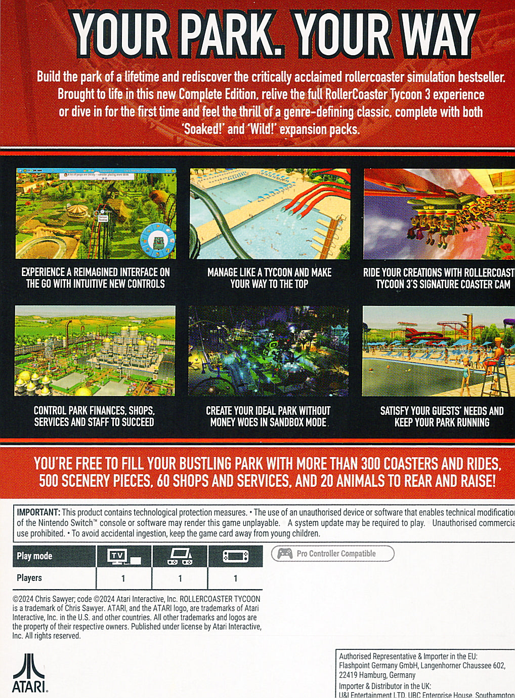 Rollercoaster Tycoon 3 Complete Edition Switch