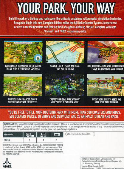 Rollercoaster Tycoon 3 Complete Edition Switch