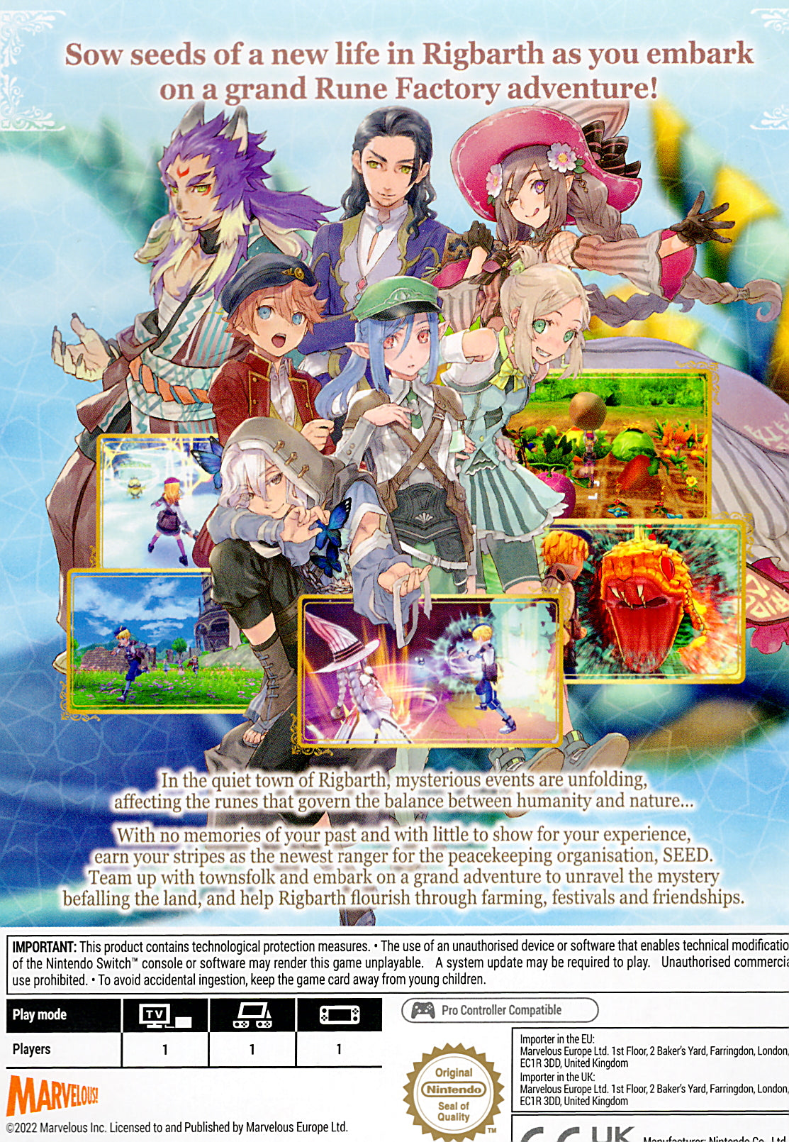 Rune Factory 5 Switch