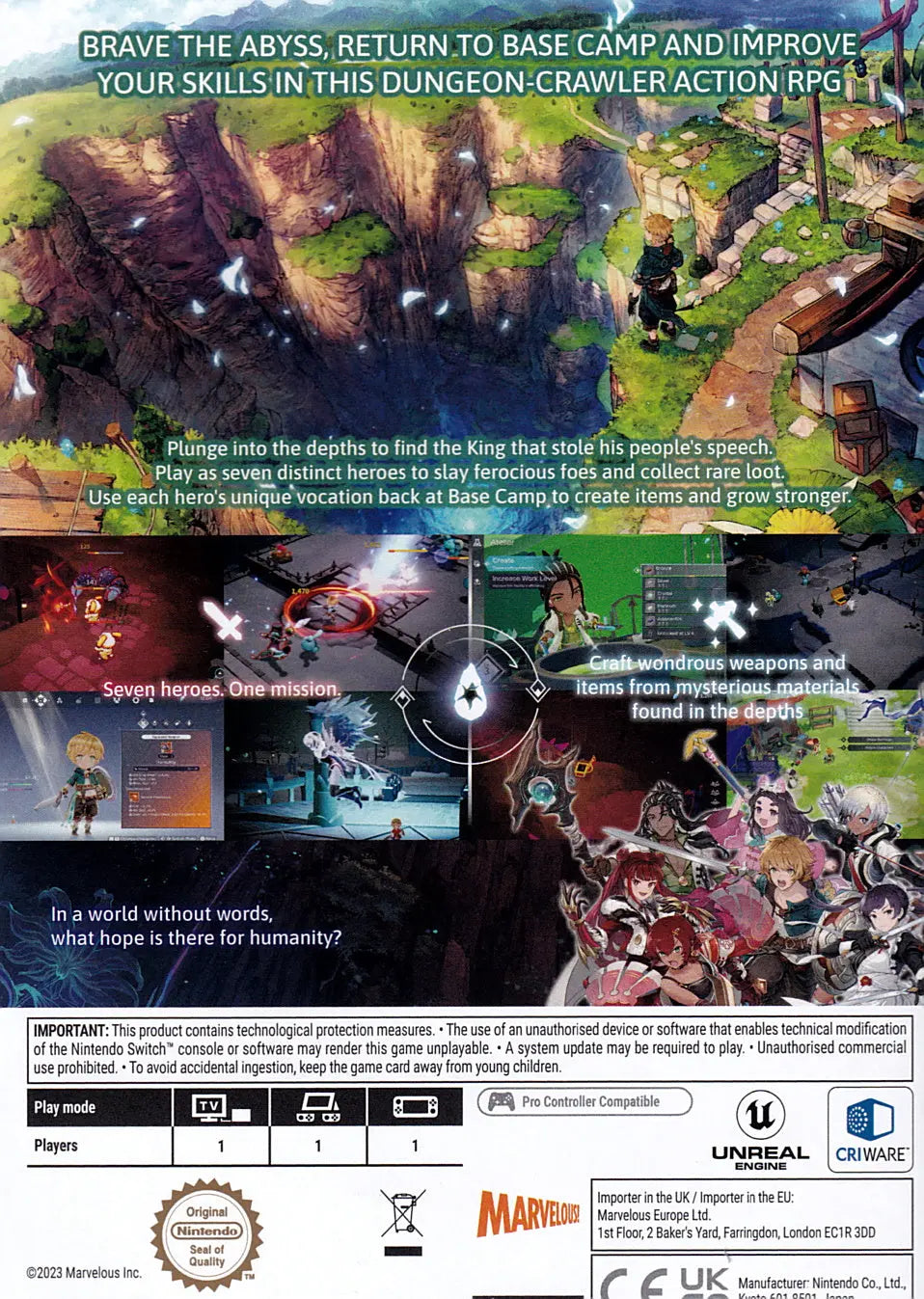 Silent Hope Switch Marvelous Games