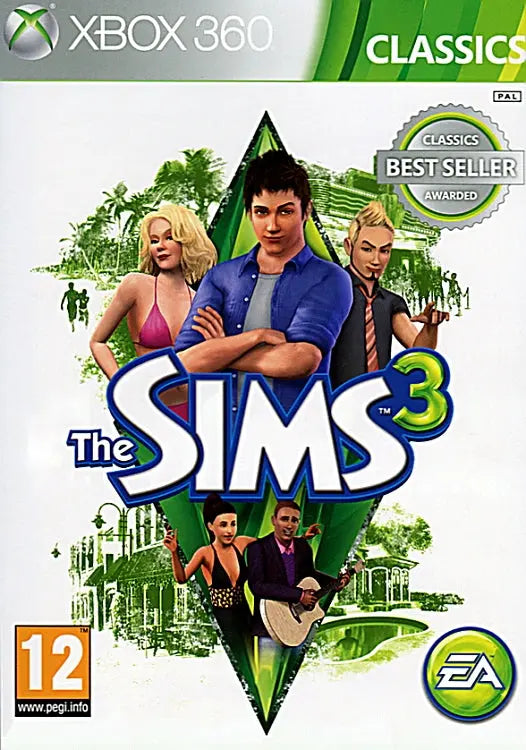 The Sims 3 Xbox 360 Cover Artwork