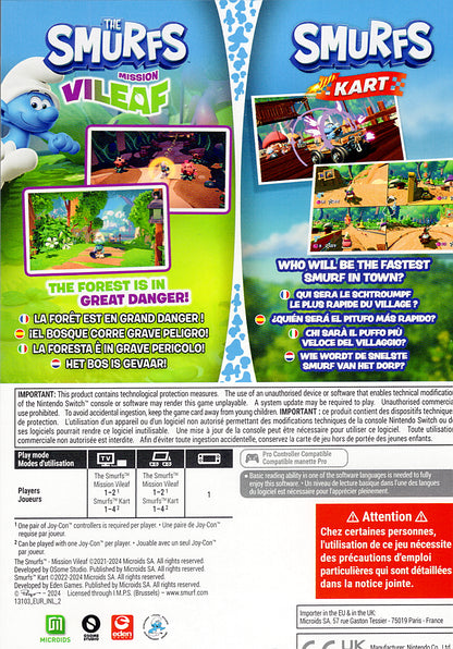The Smurfs 2 in 1 Game Collection Switch