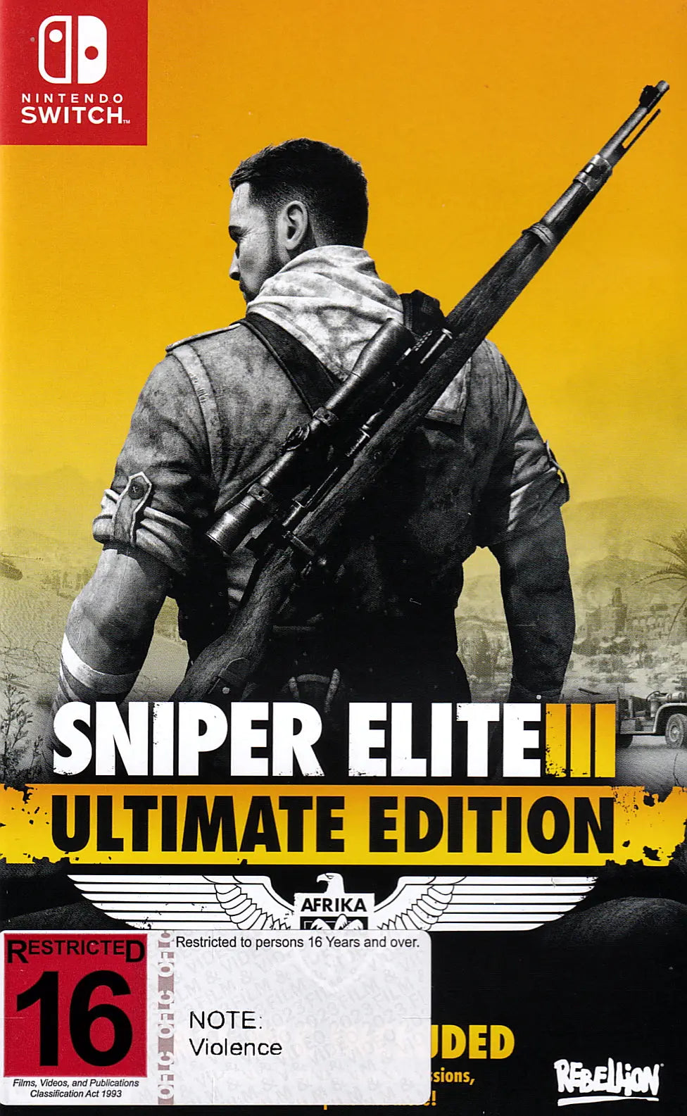 Sniper Elite 3 Ultimate Edition Switch Cover Art