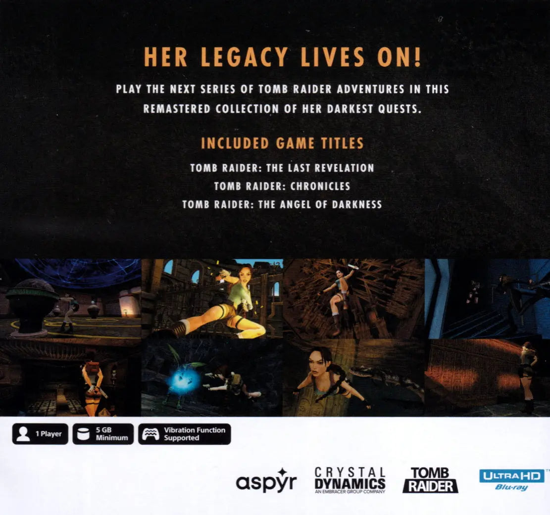 Tomb Raider IV-VI Remastered PS5 Crystal Dynamics