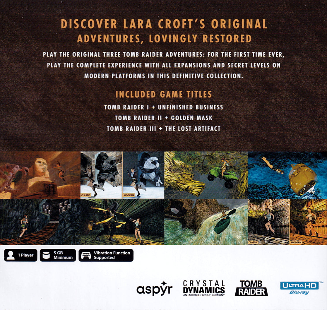 Tomb Raider I-III Remastered PS5