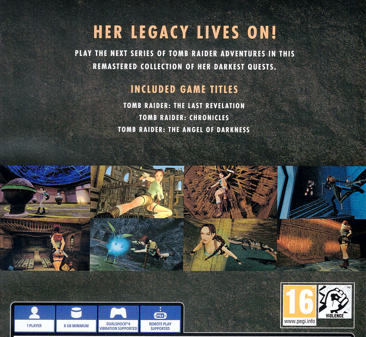 Tomb Raider IV-VI Remastered PS4