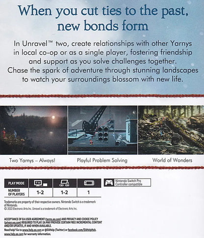 Unravel Two Switch Back Cover Art