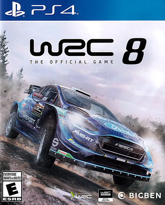 WRC 8 Official Game FIA World Rally Championship PS4 Cover Art