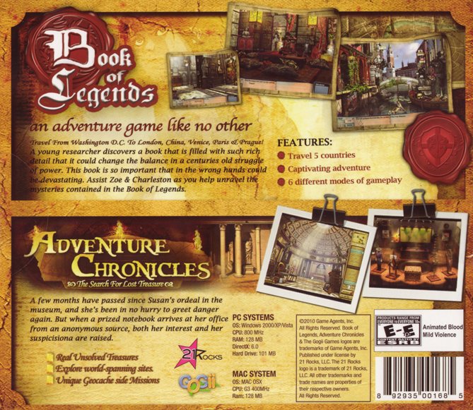 Book of Legends & Adventure Chronicles (2 Games in 1 Pack)