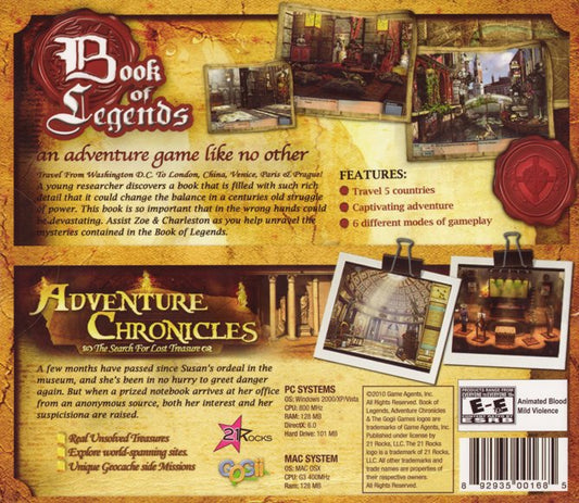 Book of Legends & Adventure Chronicles (2 Games in 1 Pack)