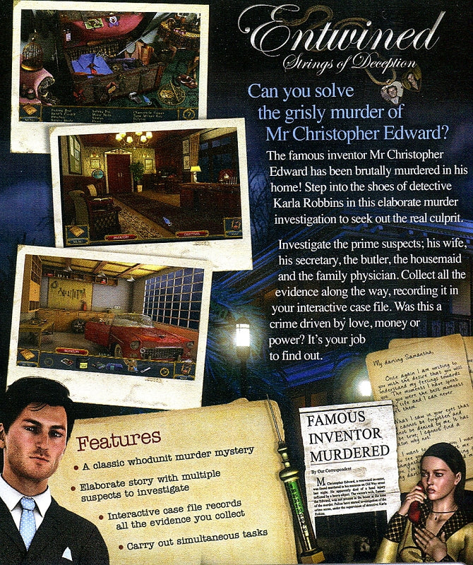 Entwined Strings of Deception Back Cover Art