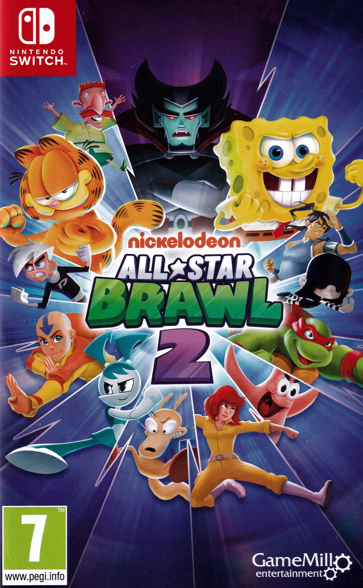  Nickelodeon All Star Brawl 2 Switch Cover Art