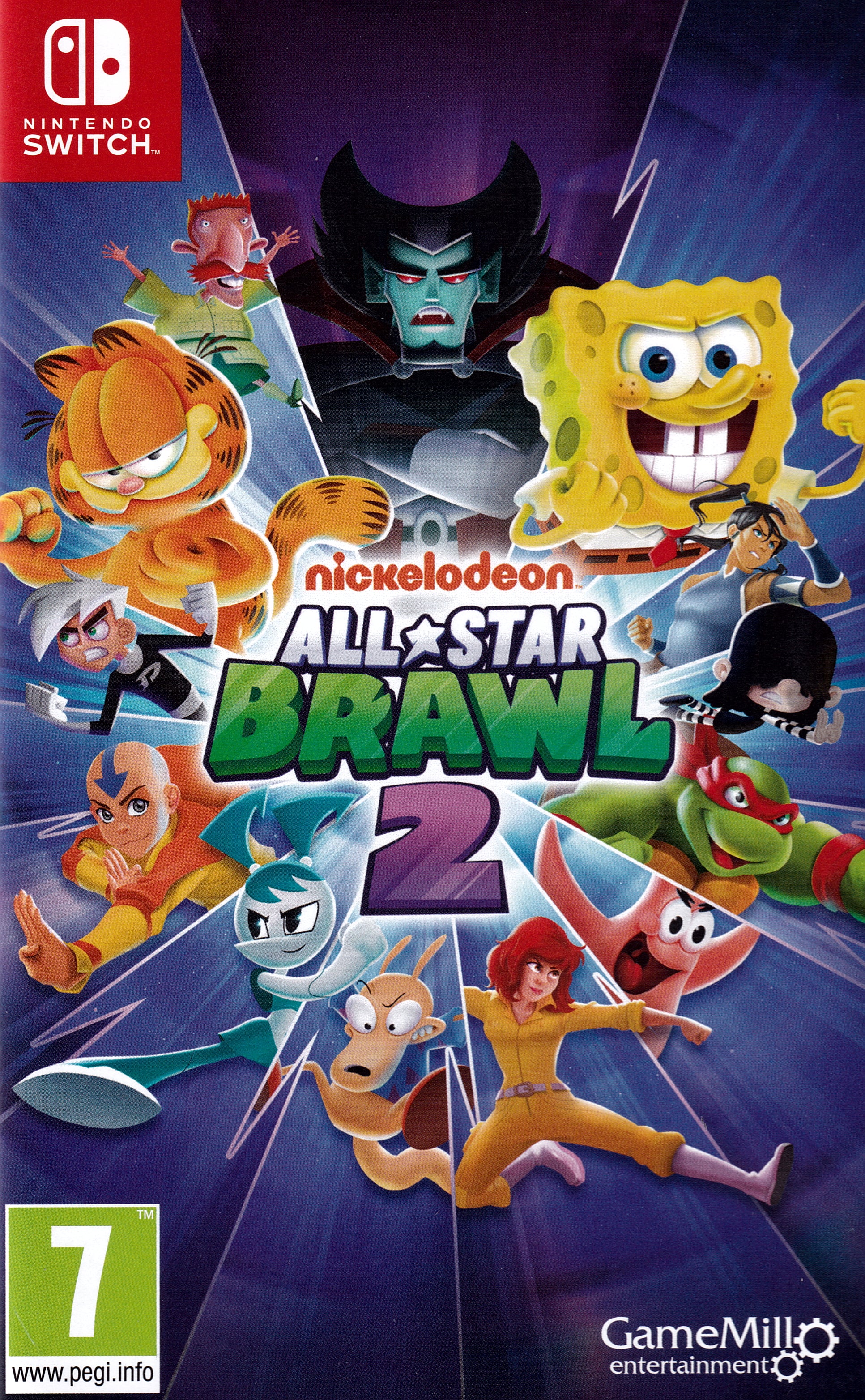  Nickelodeon All Star Brawl 2 Switch Cover Art