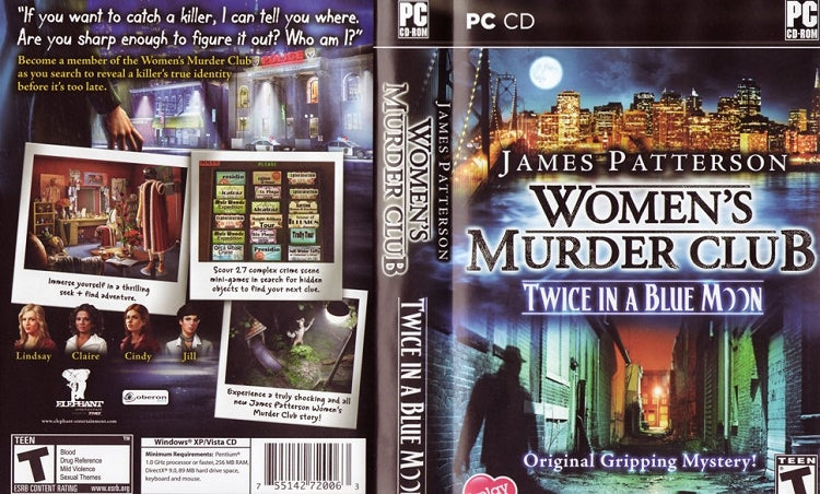 Women's Murder Club Collection Twice in a Blue Moon Cover Artwork